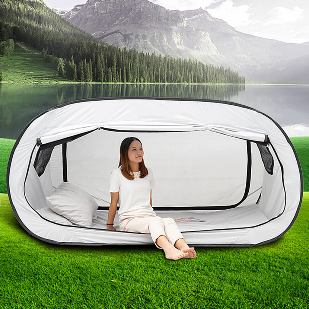 Camping  Bed Tent Outdoor Folding Privacy  Bed Tent Camping Fully Enclosed Shading Bed Tent for Kids and Adult
