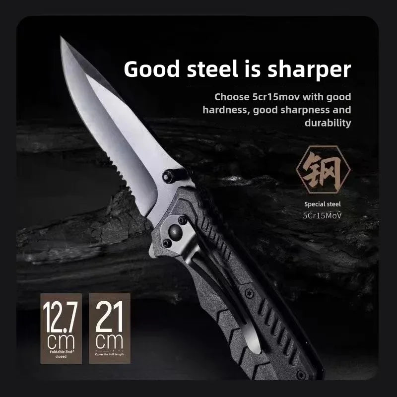 Camping pocket knife, outdoor multifunctional folding knife, outdoor portable knife, camping sharp knife