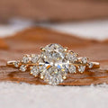 925 Sterling Silver Fashionable Shiny Round Oval Ring For Women Engagement Wedding Luxury High Quality Fine Jewely