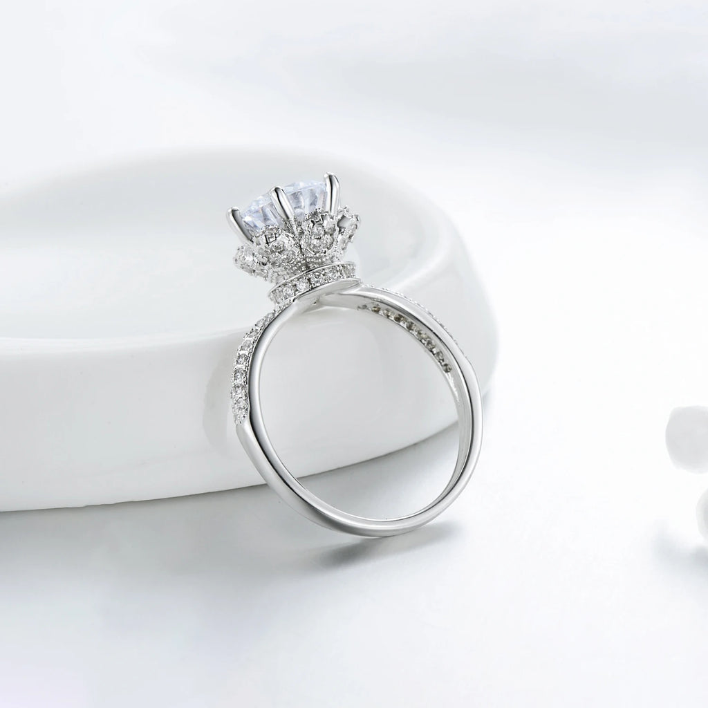 2026 New Fashion Classic Soild 925 Sterling silver wedding Ring CZ Zircon Jewelry party engagement brand Rings for women Gift