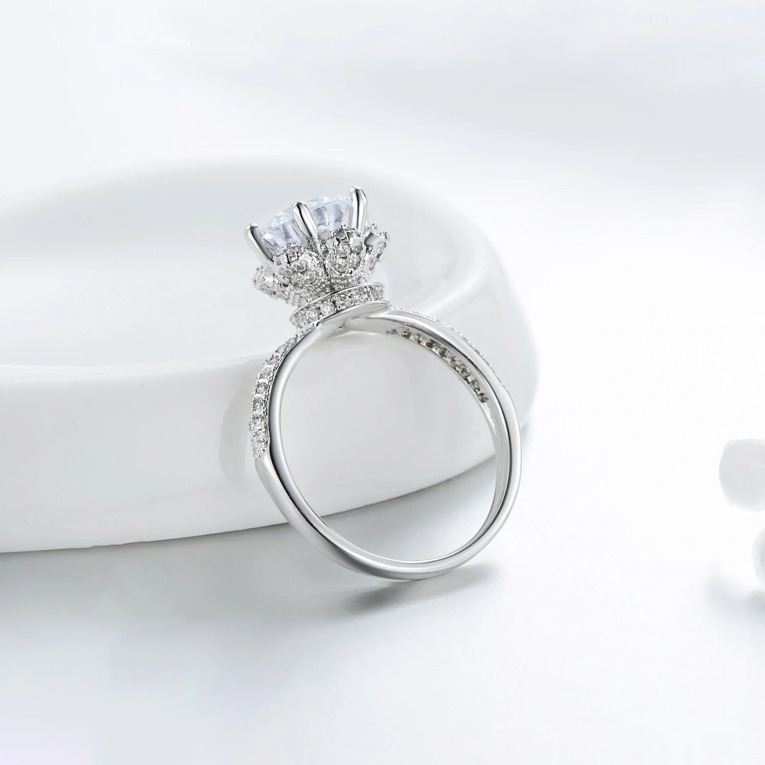 2026 New Fashion Classic Soild 925 Sterling silver wedding Ring CZ Zircon Jewelry party engagement brand Rings for women Gift