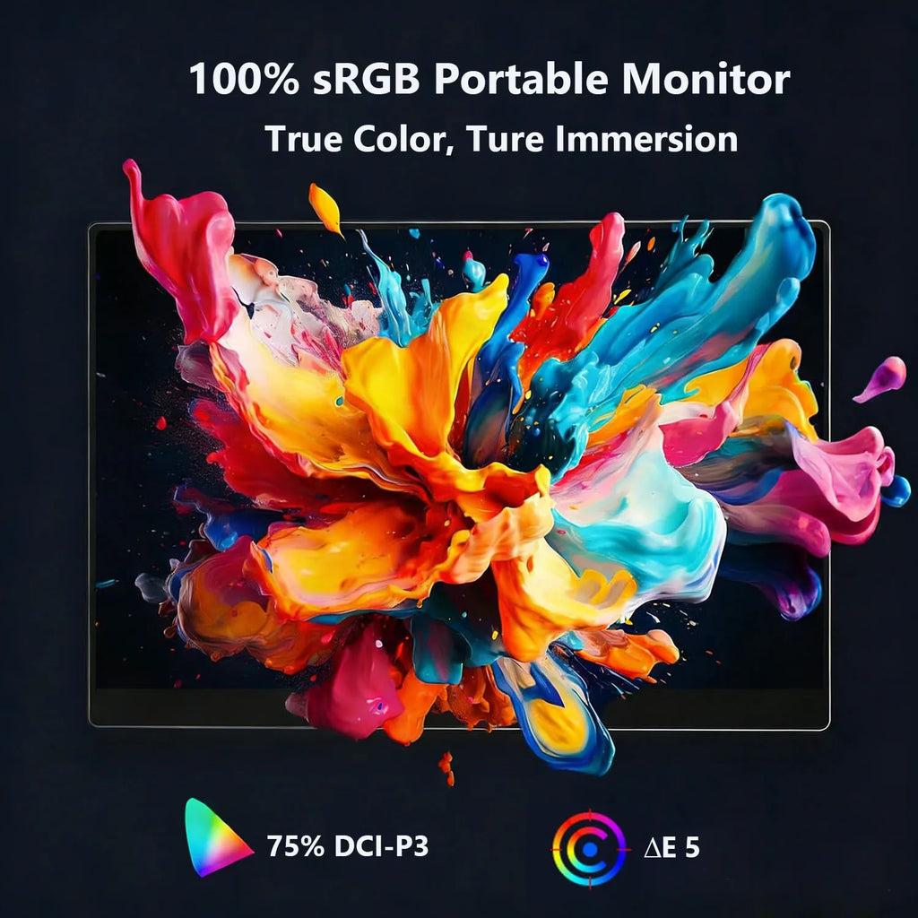 13.3'' Portable Touch Screen Monitor Display 1920*1200 16:10 IPS Panel 100% sRGB Extend Monitor For Mobile Phone Gaming TV Box